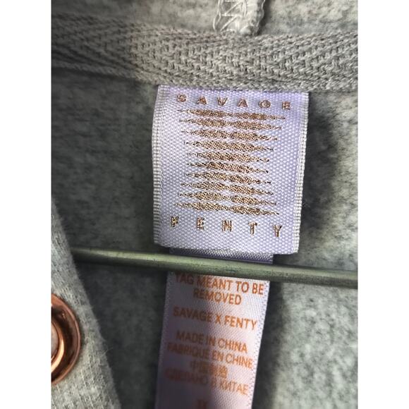 Savage X Fenty Forever Gray Savage One Piece Hooded Jumpsuit Unisex  3X - Picture 3 of 5